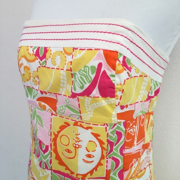 Lilly Pulitzer Strapless Dress size 4 - Picture 3 of 8